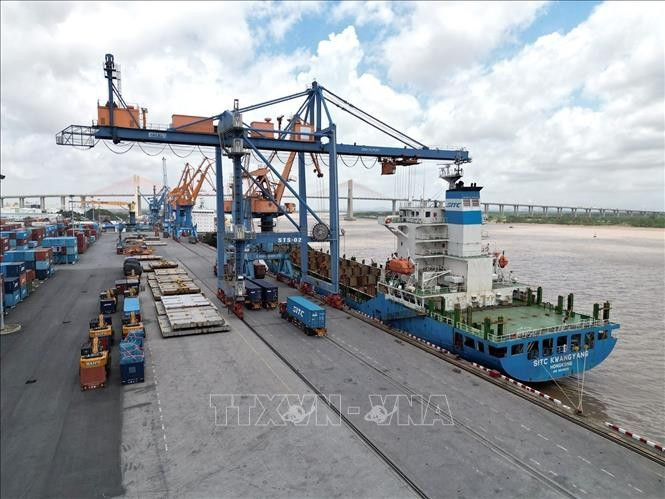 A view of Dinh Vu port in Hai Phong city. (Photo: VNA)