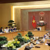 Standing Deputy Prime Minister Pham Gia Tuc chairs a meeting with representatives of US business associations and companies operating in Vietnam on July 17, 2026. (Photo: baochinhphu.vn)