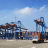 Cargo containers are handled at Gemalink International Port, Ho Chi Minh City. (Illustrative photo: VNA)