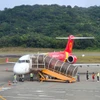 A Vietjet aircraft at Con Dao airport (Photo: VNA)