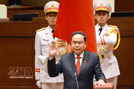 Chairman of the 16th National Assembly Tran Thanh Man at the swearing-in ceremony on April 6, 2026 (Photo: VNA)