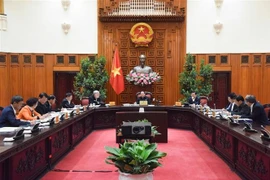 Prime Minister Pham Minh Chinh chairs the meeting in Hanoi on January 11, 2025. Photo: VNA