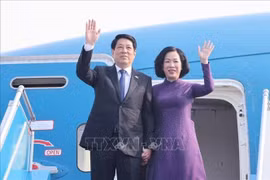 State President Luong Cuong and his spouse depart Hanoi for the High-Level General Debate of the 80th session of the United Nations General Assembly (UNGA 80), and bilateral activities in the US. Photo: VNA