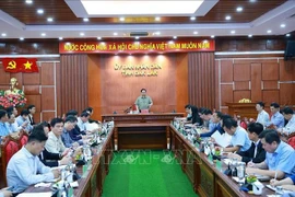 Prime Minister Pham Minh Chinh holds a hybrid meeting with the four south central provinces of Dak Lak, Khanh Hoa, Lam Dong, and Gia Lai regarding flood response and recovery efforts on November 29, 2025. Photo: VNA