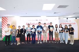 Google, in collaboration with the Vietnam National Innovation Centre (NIC) and the Da Nang Semiconductor and AI Centre (DSAC), successfully organised the AI Solutions Lab programme. — Photo courtesy of NIC.