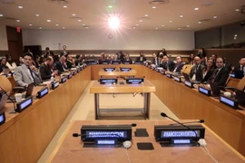 Delegates attends the event introducing the opening for the signing ceremony for the landmark Hanoi Convention against Cybercrime at United Nations headquarters on September 22, 2025. (Photo courtesy of the Ministry of Foreign Affairs)