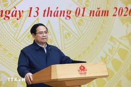 Prime Minister Pham Minh Chinh chairs the 5th meeting of the Central Steering Committee on Housing Policy and the Real Estate Market in Hanoi on January 13, 2026. Photo: VNA