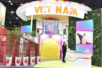 Vietnam's national pavilion spans 160 square metres at the 21st China-ASEAN Expo (CAEXPO). (Photo: VNA)