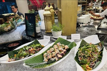 Vietnamese dishes served at the event in Jakarta (Photo: VNA)