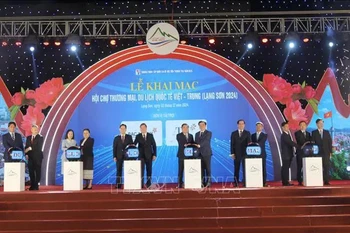 The Vietnam – China international trade and tourism fair 2024 opens in the northern province of Lang Son on December 2. (Photo: VNA)