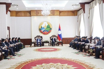 At the reception (Photo: VNA)