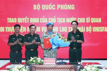 Vietnamese officer to take on UN peacekeeping mission in Abyei