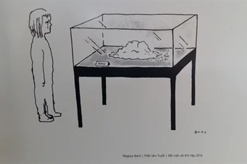 Vietnamese, Swedish cartoonists join exhibition on climate issue 