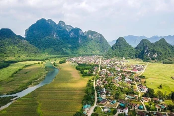 A view of Tan Hoa village in Quang Binh, which is named among the Best Tourism Villages 2023 by the World Tourism Organisation (Photo: VNA)