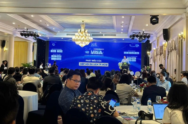 The seminar attracts over 250 delegates from travel agencies, hotels, and transport companies. (Photo: VietnamPlus)