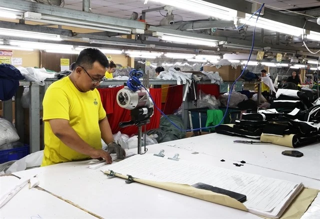 Sample designs for export production underway at DONY Garment Co in HCM City. (Photo: VNA) 