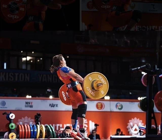 Weightlifter Pham Thi Hong Thanh targets a gold at the 33rd SEA Games in Thailand. (Photo courtesy of Hong Thanh)