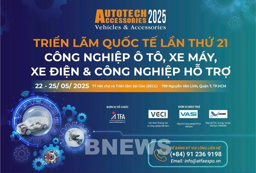 Over 300 firms to participate in Autotech &amp; Accessories Show 2025 (Photo: VNA)