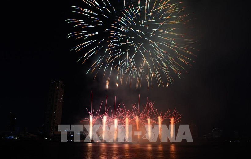 Fireworks displayed by the German team in 2024 (Photo: VNA)