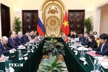 Participants at the 13th Vietnam – Russia diplomacy - defence - security strategy dialogue in Hanoi in March, 2024. (Photo: VNA)