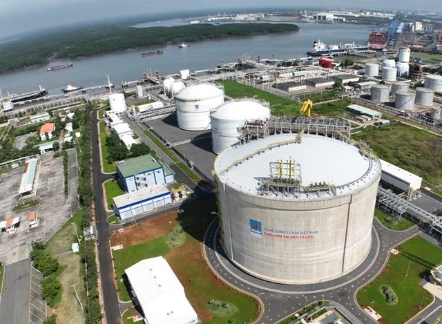 The Thi Vai LNG Terminal of PV Gas in the southern province of Ba Ria - Vung Tau, which produces about one million tonne of liquefied natural gas (LNG) per year. (Photo: VNA) 