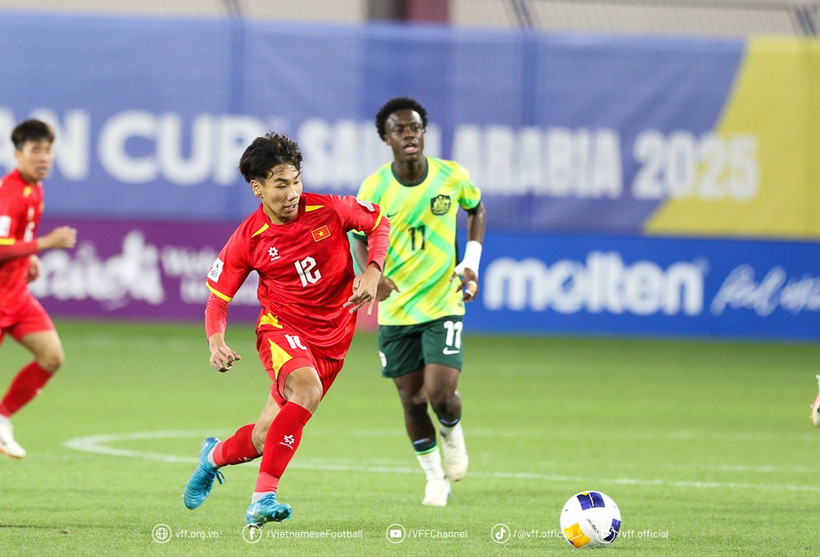 Chu Ngoc Nguyen Luc – one of the standout players born in 2009 who featured in Vietnam's U17 squad at the AFC U17 Asian Cup 2025. (Photo: VFF)