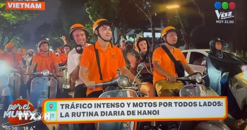 Screenshot from a feature report on Vietnam. (Photo:VNA) 