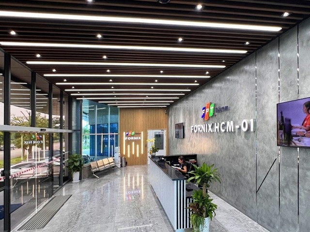 Inside the lobby of Fornix HCM01 in Tan Thuan, HCM City. (Photo courtesy of FPT)