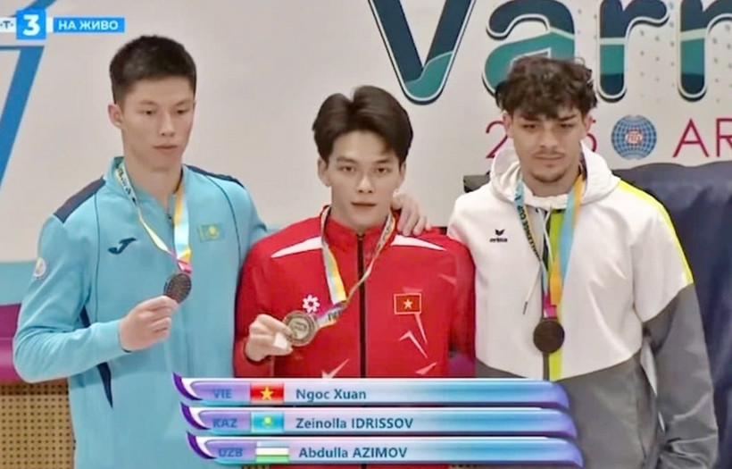 Vietnamese athlete clinches a gold at 2025 FIG Artistic Gymnastics World Cup (Photo: qdnd.vn)