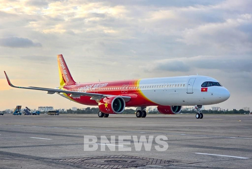 An aircraft of Vietjet Air (Illustrative photo: VNA)