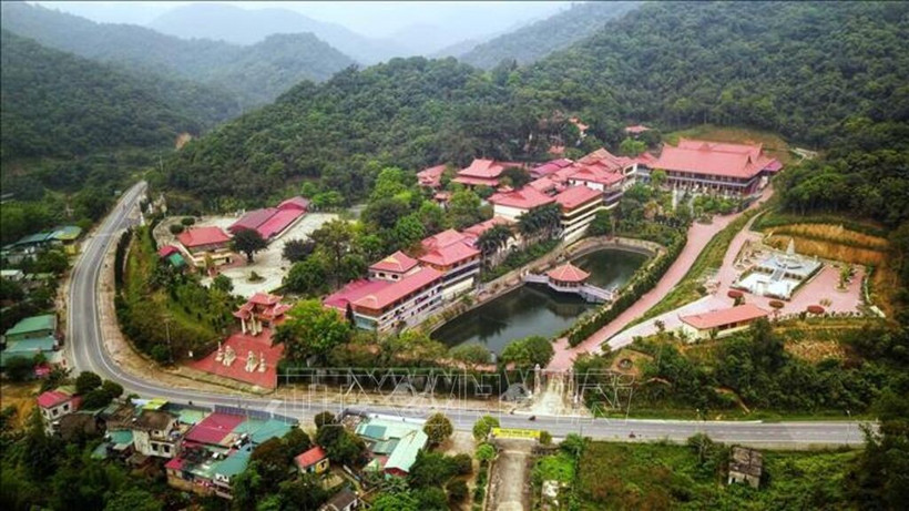 Truc Lam Yen Tu Zen Monastery, located on Yen Tu Mountain, is the place where King Tran Nhan Tong chose to practice Buddhism. (Photo: VNA) 