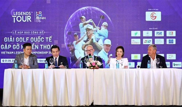 The organising board of the Vietnam Legends Championship 2025. The event is set to take place in HCM City from November 25 to 30. ( Photo courtesy of Legends Tour) 