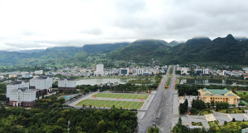 Lai Chau central square will serve as both the starting and finishing point for all race distances at the second Marathon. (Photo: baophapluat.vn)