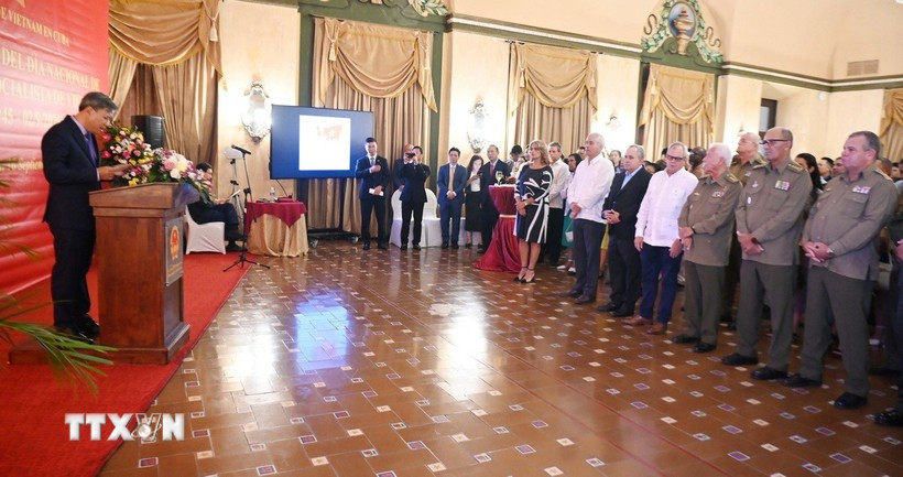 Participants in the ceremony held by the Vietnamese Embassy in Cuba on September 16, (Photo: VNA)