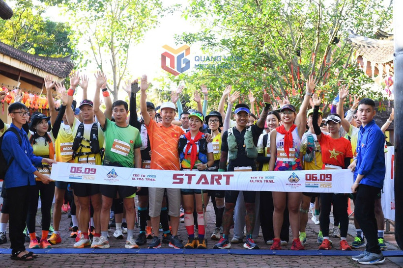 Athletes compete in the Yen Tu Ultra Trail (Photo: baoquangninh.vn)