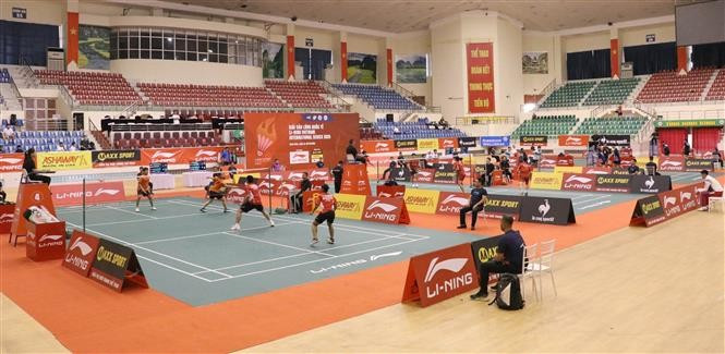 Nearly 300 athletes are competing at the LI-NING Vietnam International Series 2025 in Ninh Binh province. (Photo: VNA)