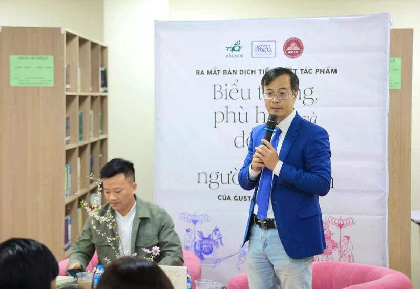 Cultural researcher Dr. Tran Trong Duong at a book launching event (Photo: VietnamPlus)