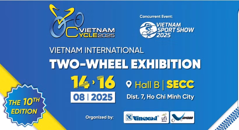 The 10th Vietnam International Two-Wheel Exhibition (Vietnam Cycle Expo 2025) will be held in HCM City from August 14-16. (Photo: vietnamcycle.vn)