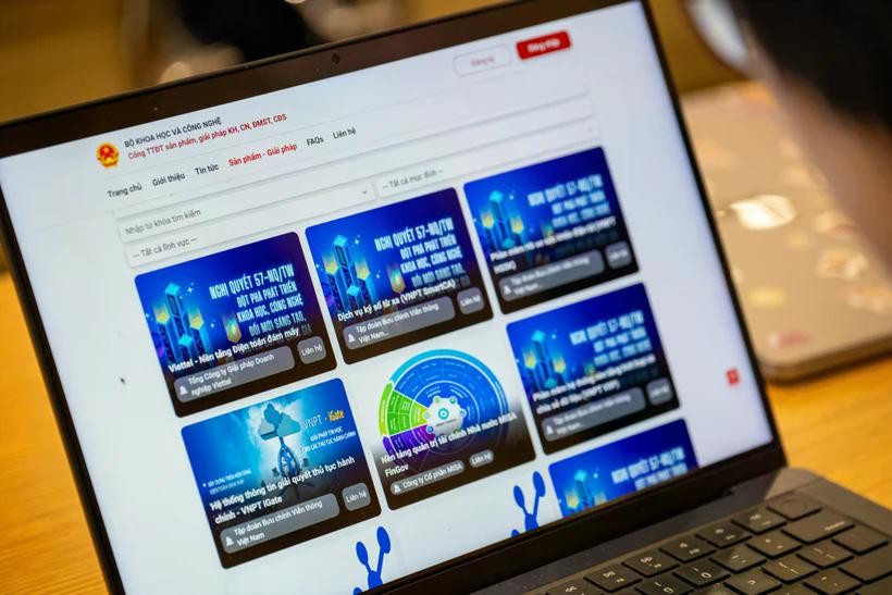The national digital portal nq57.most.gov.vn (Photo: VNA)