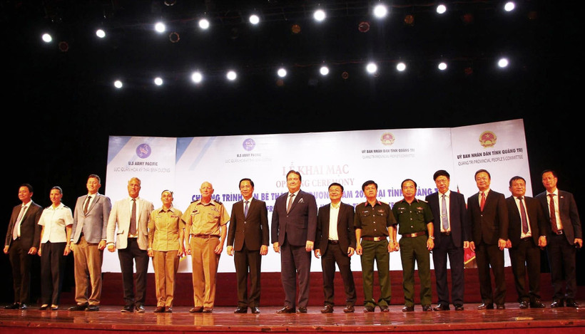 Delegates at the launch of the Pacific Friendship programme 2025 in Quang Tri province on September 9 (Photo: VNA)