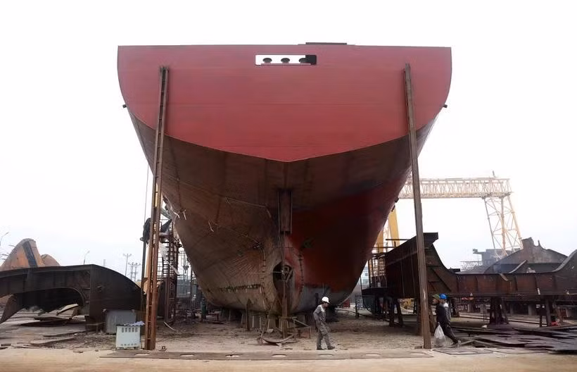 The domestic demand for new ships is projected to reach 16-41 vessels annually. (Photo: VNA)