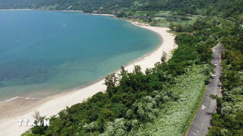 A beach on Son Tra Peninsula (Photo: VNA)