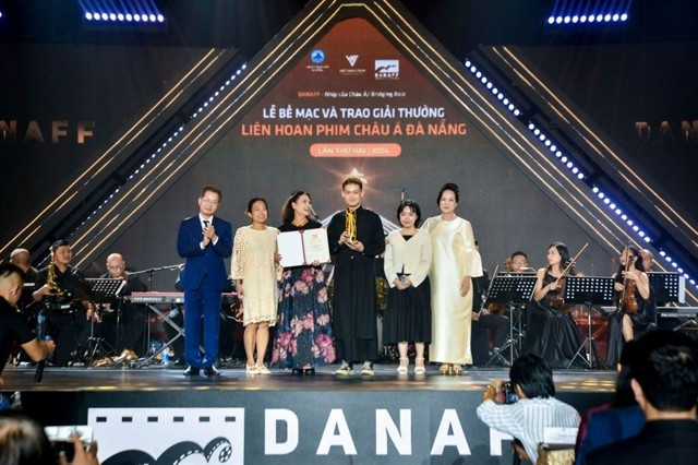 At the closing ceremony of the second Da Nang Asian Film Festival (DANAFF II – 2024). (Photo courtesy of DANAFF) 