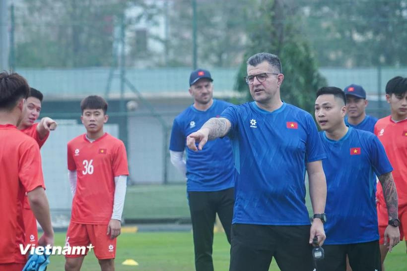 Vietnamese U 16 team will face a high-quality test at the CFA Team China U16 International Tournament 2025. (Photo: VNA) 