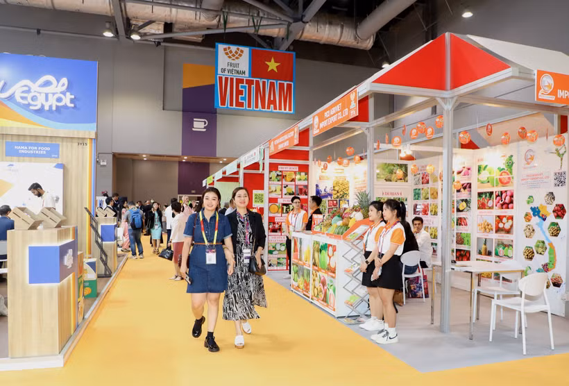 Vietnamese booth at the exhibition (Photo: VNA)