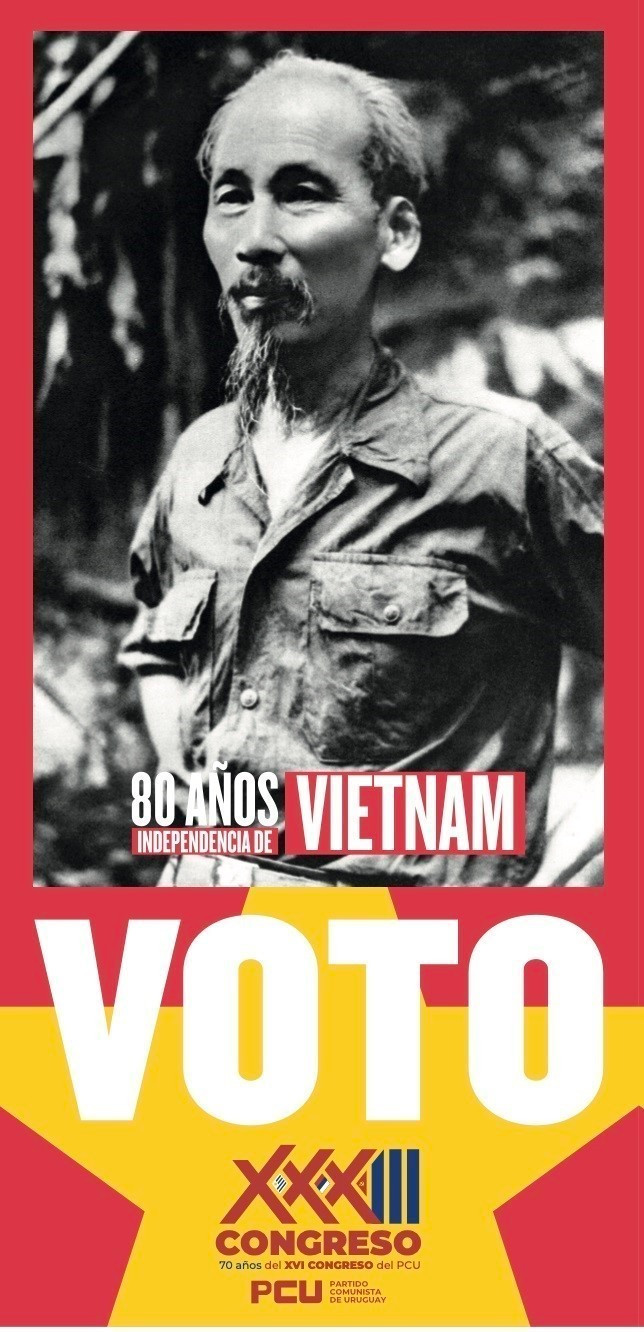 President Ho Chi Minh’s image featured on ballots at Communist Party of Uruguay congress (Photo: VNA)