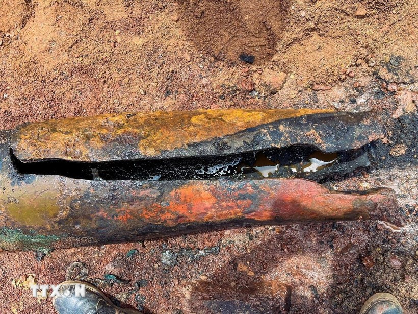 Quang Tri eliminates threat from 227kg war-era bomb (Photo: VNA)