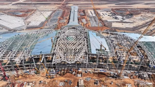 The construction site of Long Thanh International Airport. (Photo: VNA)