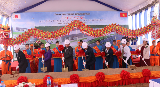 Japanese-invested gypsum factory built in Ba Ria-Vung Tau ảnh 1