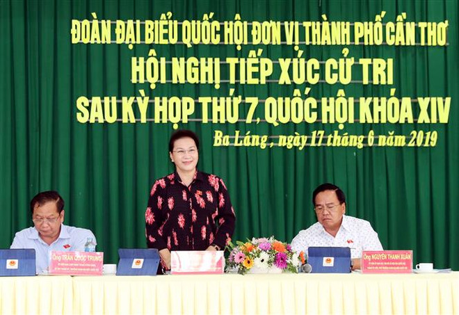 NA Chairwoman meets voters in Can Tho ảnh 1 NA Chairwoman meets voters in Can Tho ảnh 1